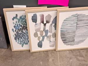 lot 362 image: Lot of (3) Abstract Prints