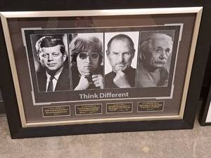 lot 363 image: Wall Dcor - Think Different