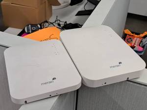 lot 677 image: Lot of (2) Meraki MR24 Dual Radio 600-14010