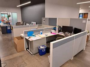 lot 306 image: Office Cubicle - Cubicle, Desks, Cabinets