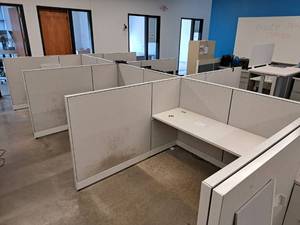 lot 303 image: Office Cubicle - Cubicle, Desks, Cabinets