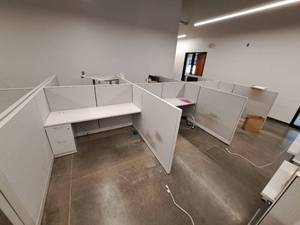 lot 304 image: Office Cubicle - Cubicle, Desks, Cabinets