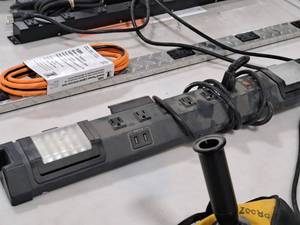 lot 445 image: 29 Relocatable Power Taps with LED Work Light