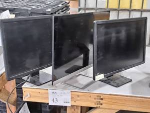lot 487 image: Lot of (3) Computer Monitors