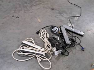 lot 534 image: Lot of  Misc. Cords and Power Strips