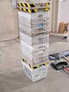 lot 538 image: Lot of (17) Mail Bins