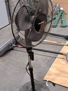 lot 548 image: Pelonis Oscillating Pedestal Floor Fan with Remote Control