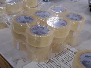 lot 556 image: Lot of (18) ShorrExpress Rolls of Packing Tape