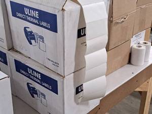 lot 563 image: Lot of (2 Cases) Uline Direct Thermal Labels S-7440 12-count 4x2