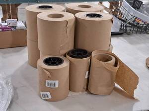 lot 584 image: Lot of (11) 6 Partial Rolls of Paper