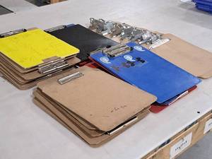 lot 595 image: Lot of (40) Clipboards