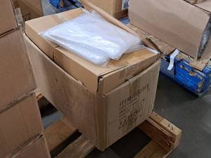 lot 605 image: Lot of (1 Box) Poly Small LF Bags 4000-count 9x16x.001