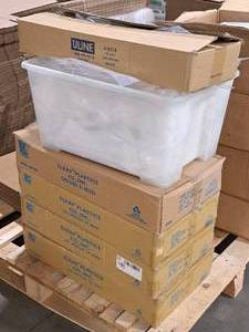 lot 606 image: Lot of (6 Boxes) Poly LD Bags 500-count 24x24x2-mil