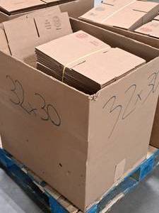 lot 609 image: Lot of (150) Cardboard Flats 8x6x4