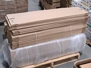 lot 612 image: Lot of (90) Cardboard Flats 6x6x40