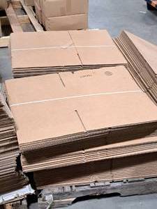 lot 615 image: Lot of (100) Cardboard Flats 14x10x7