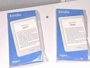 lot 654 image: Lot of (2) Amazon Kindle 68GB WiFi Reader 10th Gen