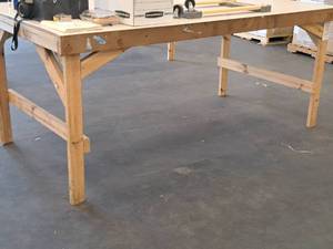 lot 665 image: Laminate-TopWood Custom Work Table