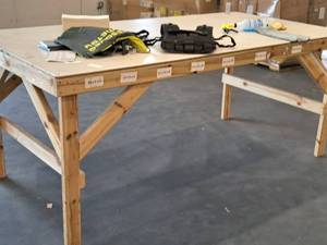 lot 666 image: Laminate-TopWood Custom Work Table