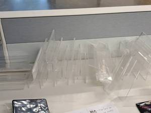 lot 738 image: Lot of (12) Plastic Cubicle Name Holders