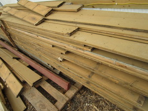Reclaimed Cedar Deck Material