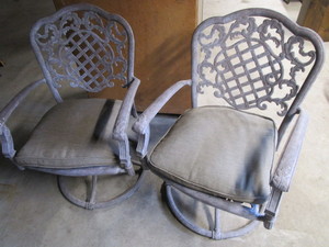 Swivel Base Patio Chairs