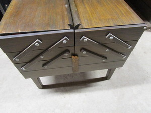 Folding Sewing Cabinet & Notions