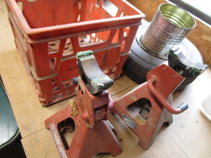 Crate, Jack Stands, Chains