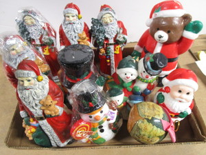 Santa & Snowmen Candles