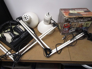 Vintage Headphones, Work Lights