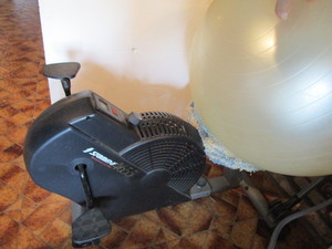 Stationary Bike, Exercise Ball