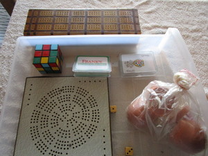 Cribbage Boards, Cards