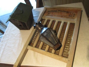 Washboard, Wren House, Lantern