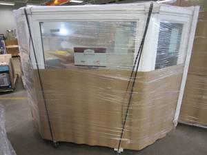 lot 3 image: Simonton 6500 Series Approximately 83.75 in x 56 in x 24 in Casement Bay Window - Interior & Exterior are White Vinyl