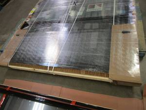 lot 5 image: Andersen 85 in X 74 in Single Hung Window - Exterior is Brown Vinyl- Interior is White Vinyl
