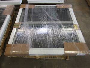 lot 58 image: Simonton 6500 Series 51 in x 51 in Slider Window in White Vinyl