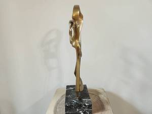 Soderlind Vintage Abstract Cast Brass Sculpture