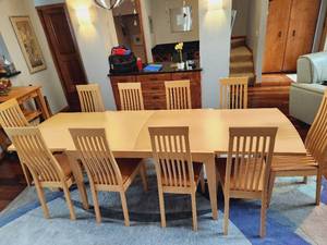 Calligaris Italian Designer Dining Table & 10 Chairs