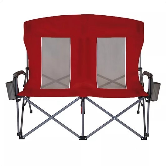 lot 560 image: NEW Members Mark Oversized Double Hard Armchair - RED