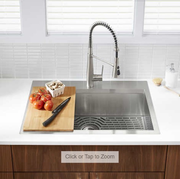 lot 437 image: Kohler Pro-Inspired Kitchen Sink Kit Model  R78957-1PC-NA