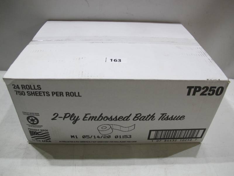 lot 461 image: NEW Von Drehle Tp250 2-Ply Standard Toilet Paper Case of 24 Rolls - 750 SheetsRoll
