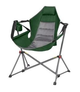 lot 443 image: NEW Members Mark Swing Lounger Camp Chair, 300 lbs. capacity - Eden Green