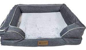 lot 449 image: NEW Member Mark Sofa Pet Bed in Grey 34.5in X 26.5in X 9in
