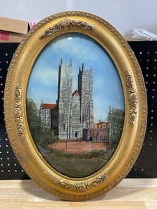 Vintage Bubble Glass Picture