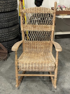 Vintage Wicker Rocking Chair