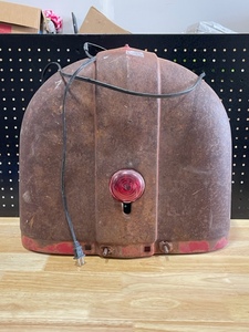 Vintage Tractor Front Hood Mounted with a Light