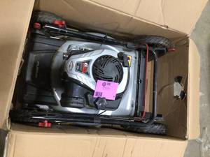 Murray 21 in. 140 cc Briggs and Stratton Walk Behind Gas Push Lawn Mower with Height Adjustment and with Mulch Bag dont star For Parts  Customer Returns See Pictures