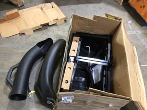 John Deere 42 in. Twin Bagger for 100 Series Tractors  Customer Returns See Pictures