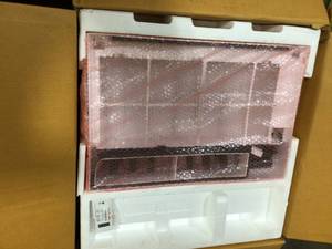 LG 18,000 BTU 230208-Volt Dual Inverter Window Air Conditioner LW1817IVSM Cools 1,000 Sq Ft, Wi-Fi Enabled with Remote   Customer Returns See Pictures