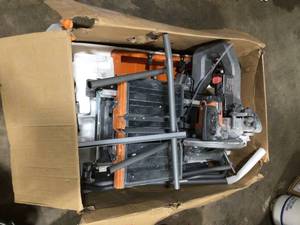 RIDGID 15 Amp 10 in. Wet Tile Saw with Portable Stand Customer Returns See Pictures